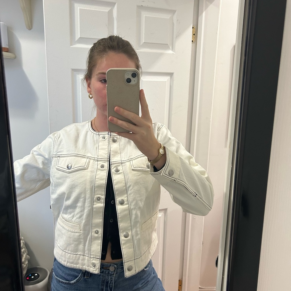 Madewell Cream Jean Jacket